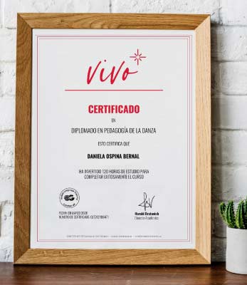 Ejemplo certificado de diplomado de danza